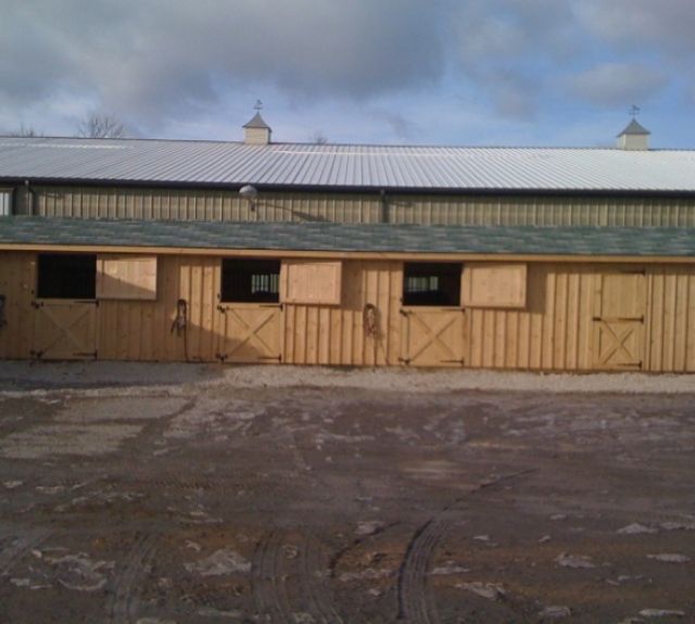 row barn 12x48 four stalls