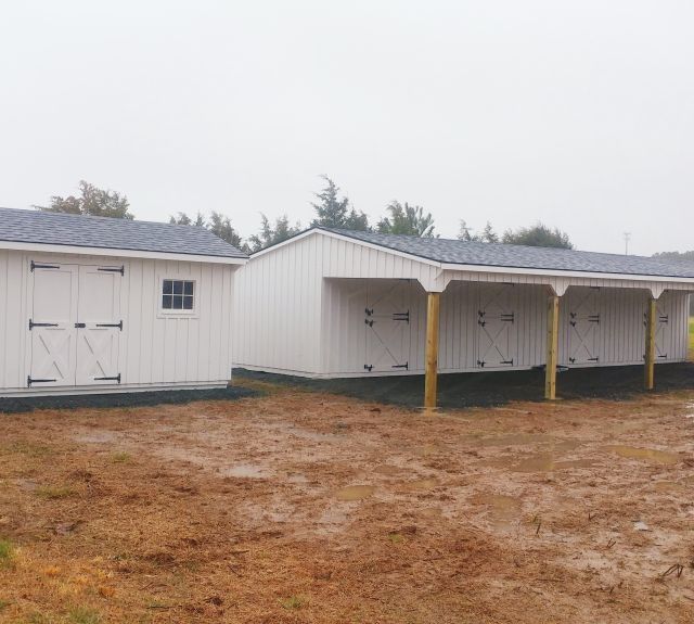 12x48leanto12x20shed