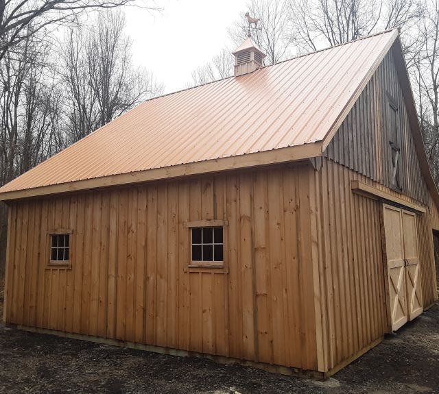30x24 full loft_metal roof_copper penny