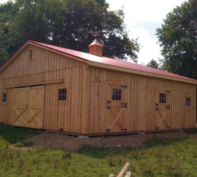 High Wall Center Aisle Barn