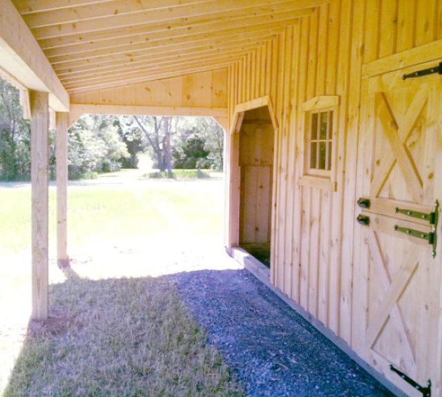 under lean to