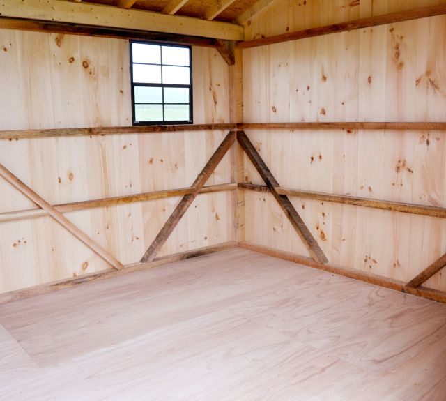 storage shed_oak framing_inside view1