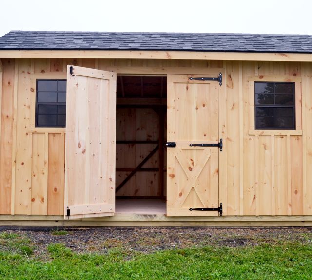 storage shed_double doors_handcrafted