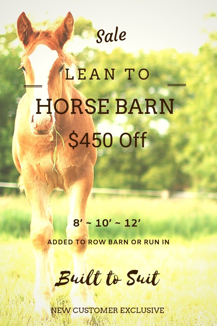 Special Offers Modular Horse Barns Sunset Barns
